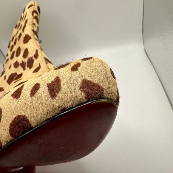 Christian Louboutin‎ Miss Clichy Leopard Print Platform Ankle Booties Sz 10 - Picture 8 of 16